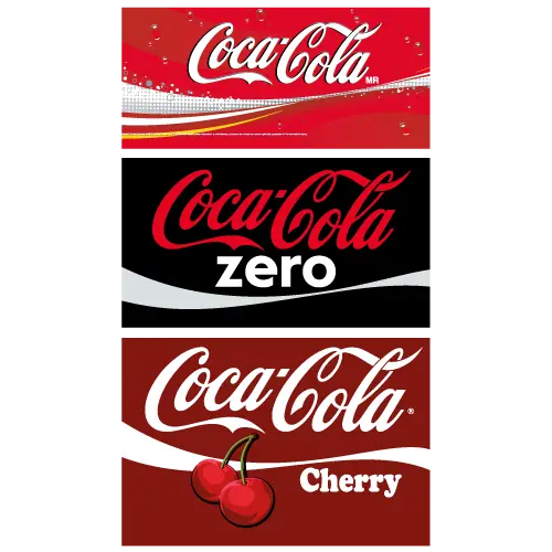 Logo Coca Cola - Coca Cola Zero et Coca Cola Cherry